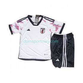 Koszulka Japonia Dziecięcy Wyjazdowe Koszulki Piłkarskie World Cup 2022 Krótki Rękaw